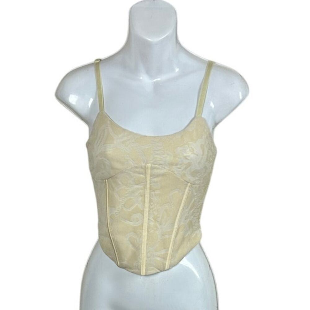 Tiger Mist Yellow Corset Top size S